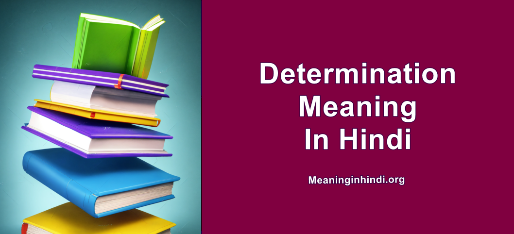 Determination Meaning In Hindi