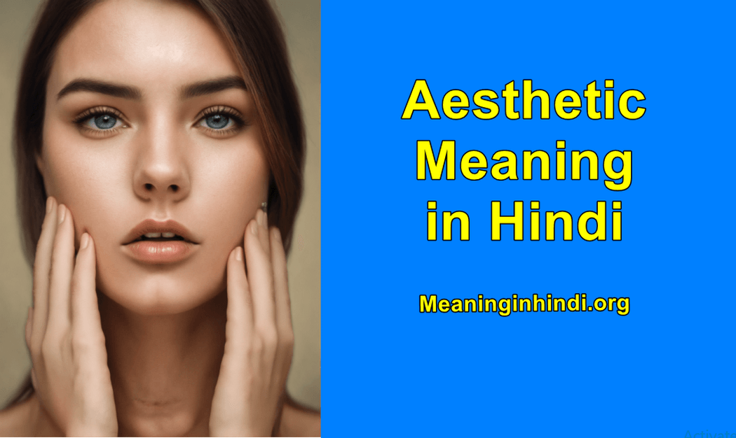 Aesthetic meaning in hindi