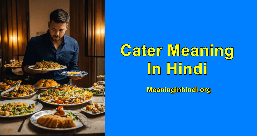 Cater meaning in hindi