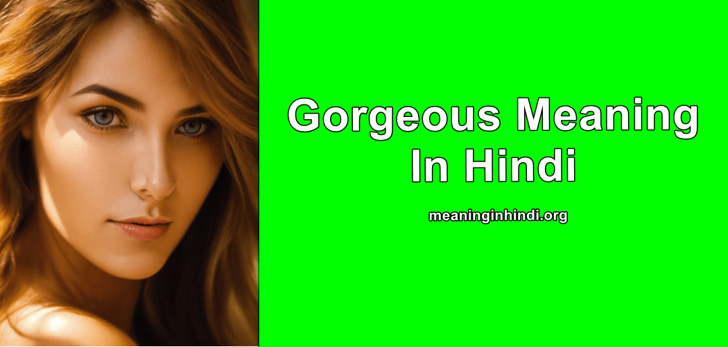 Gorgeous meaning in hindi