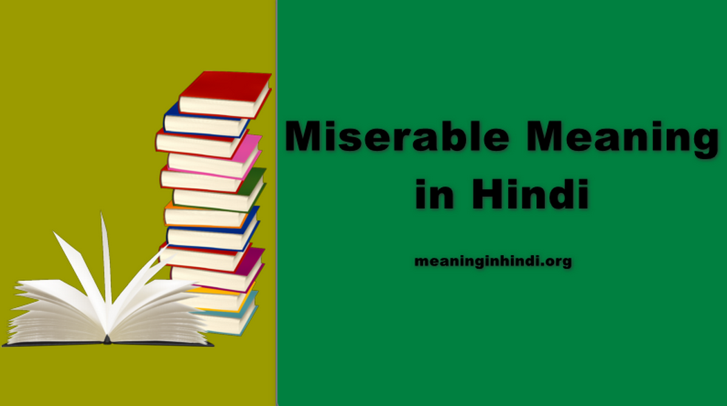 Miserable Meaning in Hindi