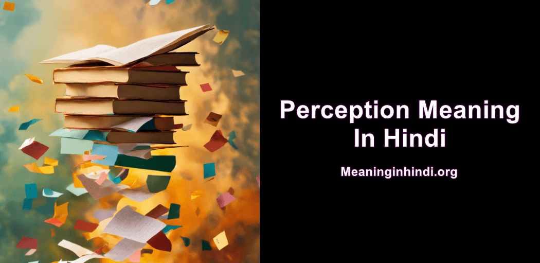 Perception Meaning In Hindi