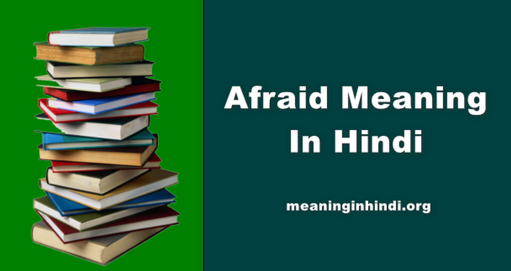 Afraid Meaning In Hindi