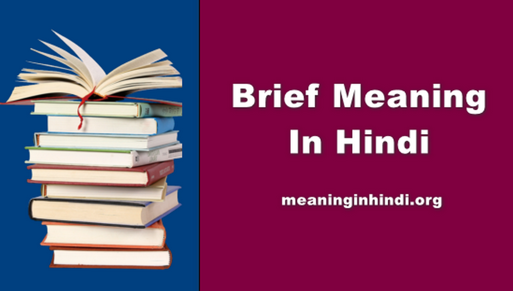 Brief Meaning In Hindi