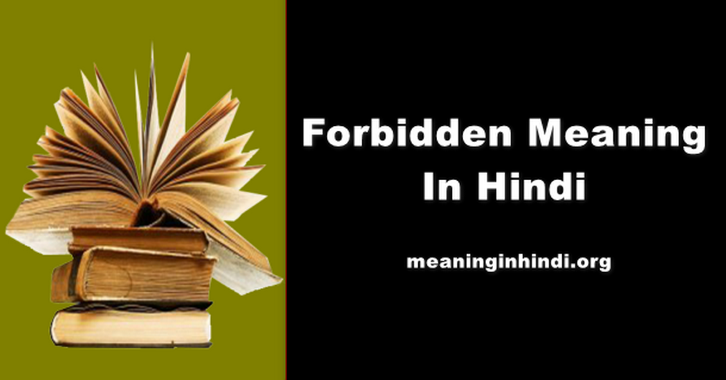 Forbidden Meaning In Hindi