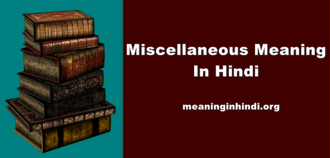 Miscellaneous Meaning In Hindi