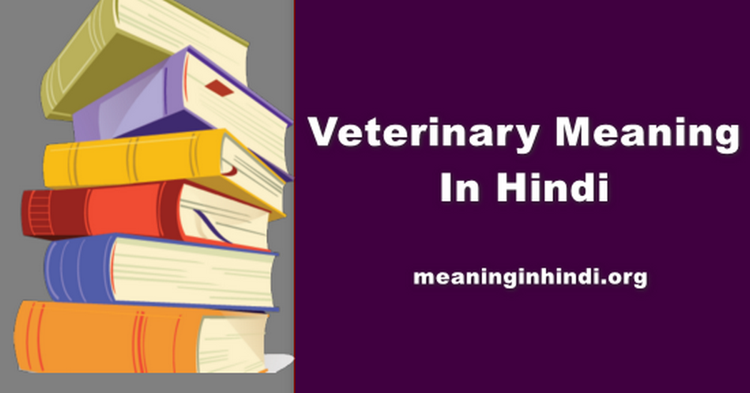 Veterinary Meaning In Hindi